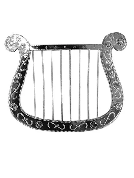Photo du produit Petite harpe argentée 28 cm