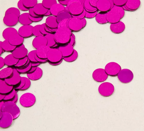 Photo du produit Confettis de table ronds fuchsia