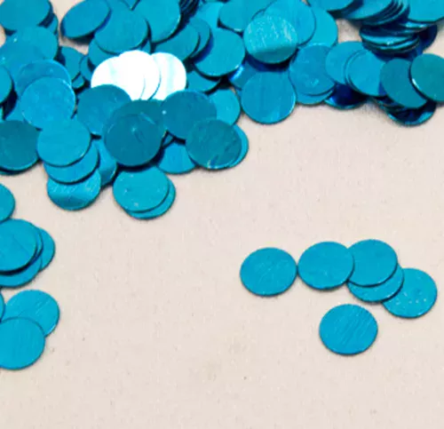 Photo du produit Confettis de table ronds turquoise