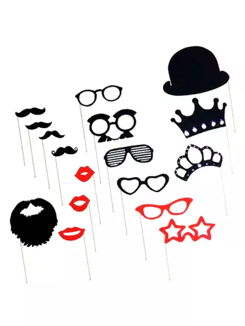 Photo du produit Kit photobooth 17 accessoires