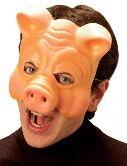Photo du produit Demi-masque cochon adulte