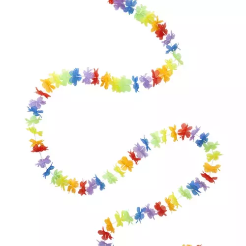 Photo du produit Guirlande fleurs hawaï multicolores 3 mètres
