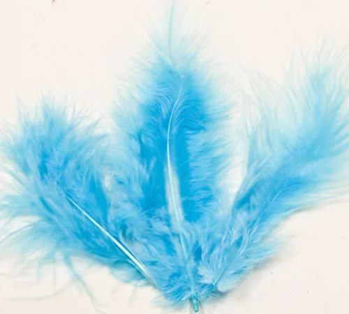 Photo du produit 20 Plumes de décoration turquoise 10 cm