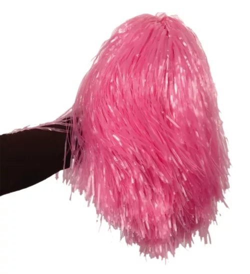 Photo du produit Pompon rose métallique