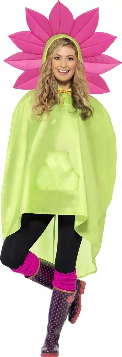 Photo du produit Poncho fleur adulte