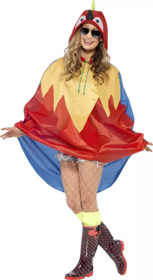 Photo du produit Poncho perroquet adulte
