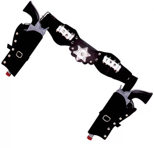 Photo du produit Porte revolver cow-boy noir en plastique