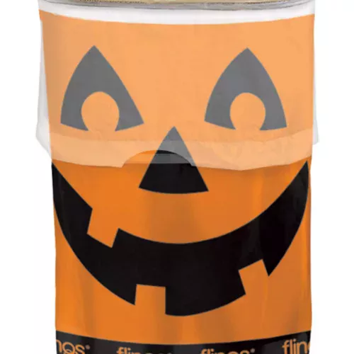 Photo du produit Poubelle plastique Citrouilles party Halloween 49,2 l