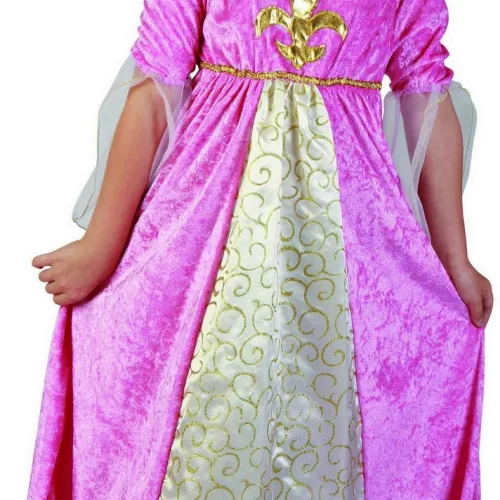 Photo du produit Déguisement princesse médiévale rose et or fille