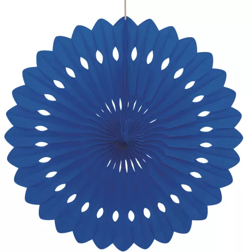 Photo du produit Rosace en papier bleu nuit 40 cm