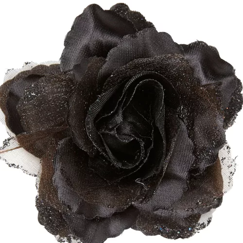 Photo du produit Rose noire pour cheveux femme