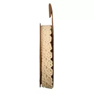 Photo du produit Ruban tissu adhésif dentelle ivoire 10 mm x 2 m