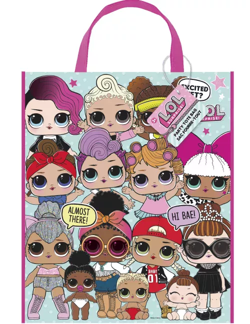 Photo du produit Sac cadeaux en plastique Lol Surprise 33 x 28 cm