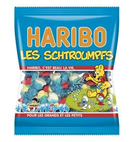 Photo du produit Sachet Bonbons Schtroumpfs Haribo 120 g.