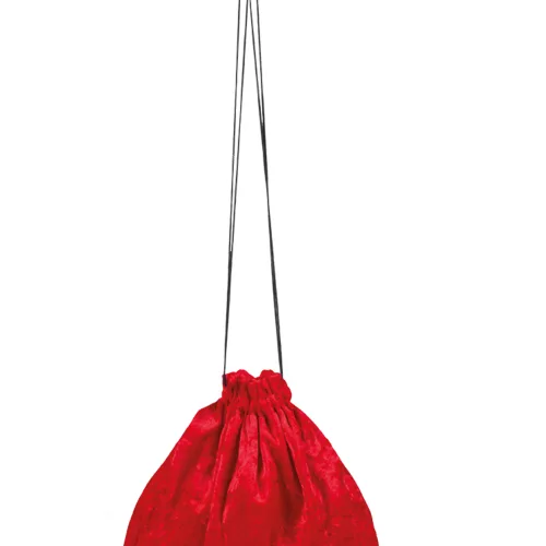 Photo du produit Sacoche velours rouge 27 cm