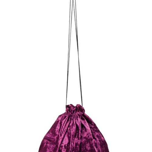 Photo du produit Sacoche velours violet 27 cm