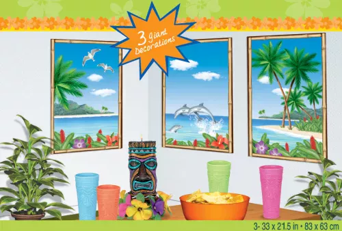 Photo du produit Décorations murales île paradisiaque