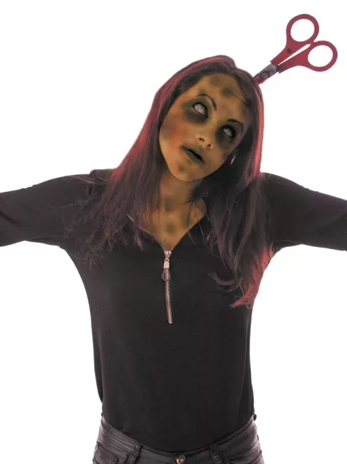 Photo du produit Serre-tête ciseaux ensanglantés adulte Halloween