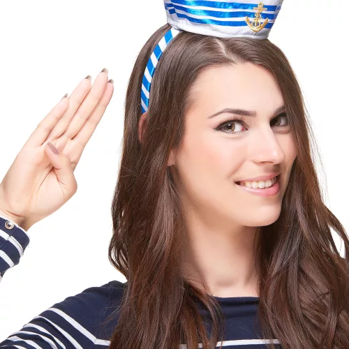 Photo du produit Serre-tête mini chapeau marin adulte
