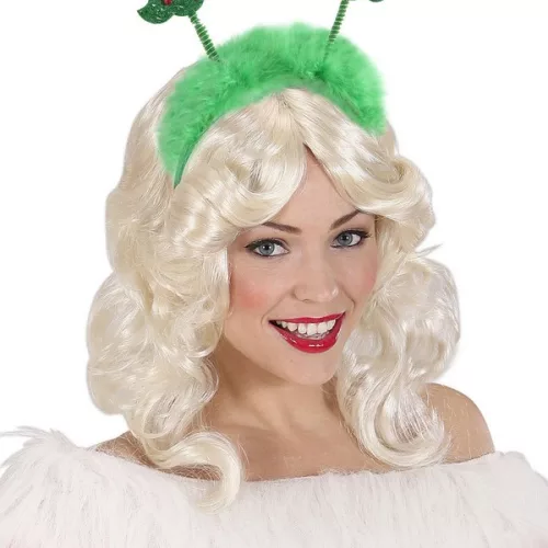 Photo du produit Serre-tête sapins de Noël vert avec fourrure Noël