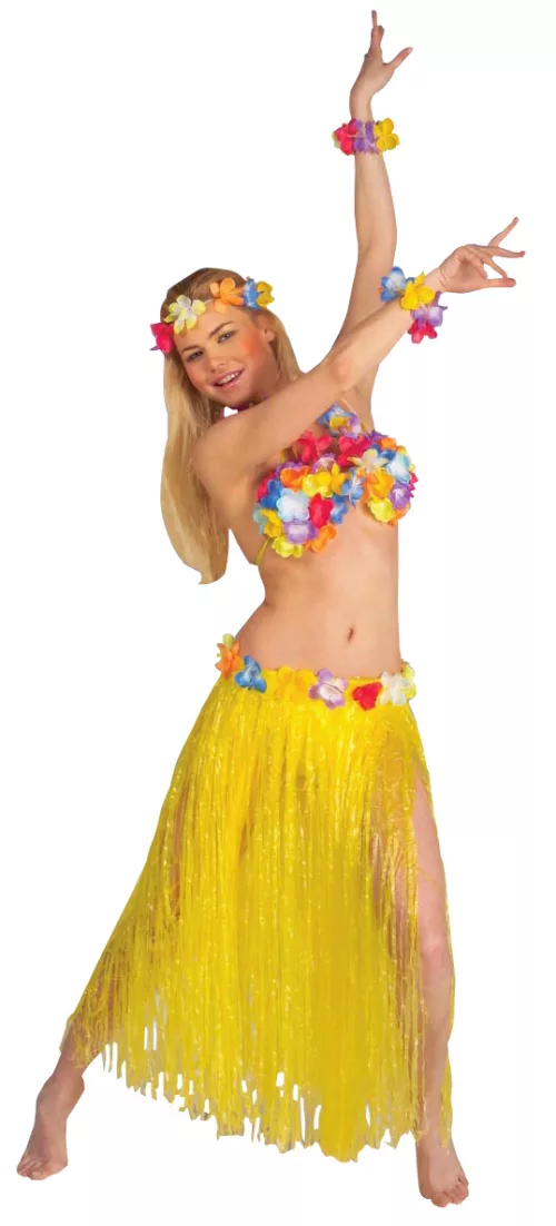 Photo du produit Set complet Hawaï jaune adulte