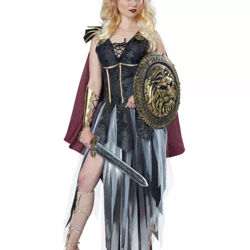 Photo du produit Déguisement gladiatrice sexy à franges femme