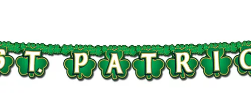 Photo du produit Guirlande Happy St. Patrick's Day verte 2,1 m x 10,8 cm