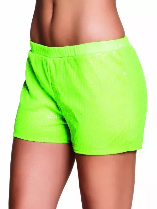 Photo du produit Shorty à sequins vert fluo femme
