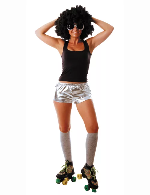 Photo du produit Shorty disco argenté brillant femme