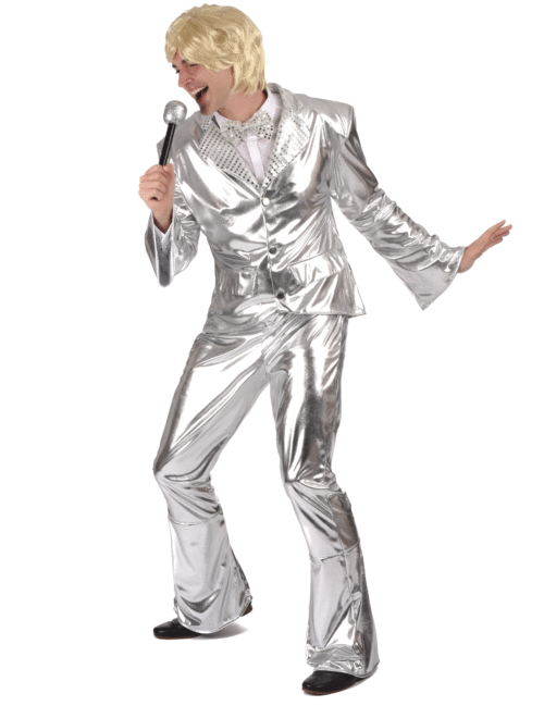 Photo du produit Déguisement Disco Argent brillant Homme