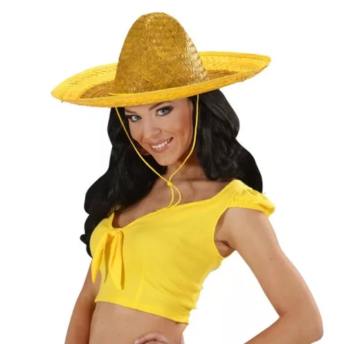 Photo du produit Sombrero mexicain jaune adulte