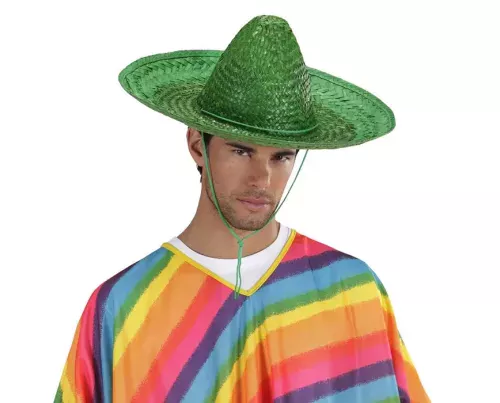 Photo du produit Sombrero mexicain vert adulte