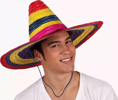 Photo du produit Sombrero multicolore adulte 50 cm