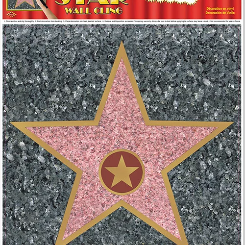 Photo du produit Décoration murale étoile Walk of Fame 27 cm