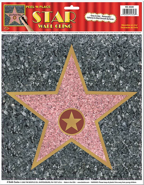 Photo du produit Décoration murale étoile Walk of Fame 27 cm