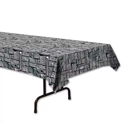 Photo du produit Nappe effet pierres grises 137 x 274 cm
