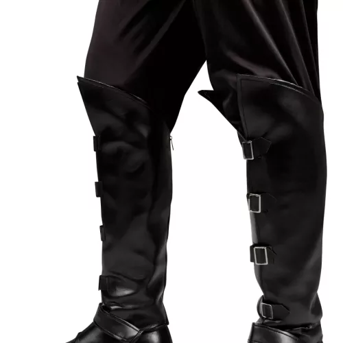 Photo du produit Sur-bottes noires effet cuir adulte