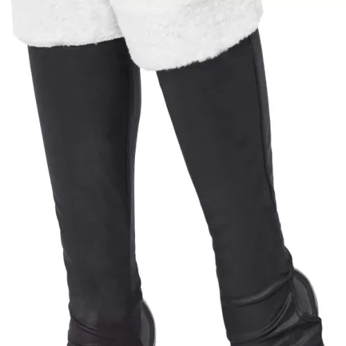 Photo du produit Sur bottes noires avec fourrure blanche adulte