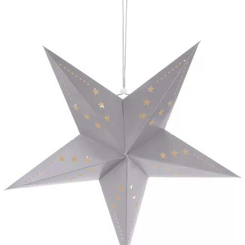 Photo du produit Lanterne étoile grise 60 cm