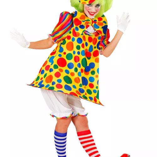 Photo du produit Déguisement clown de cirque multicolore femme