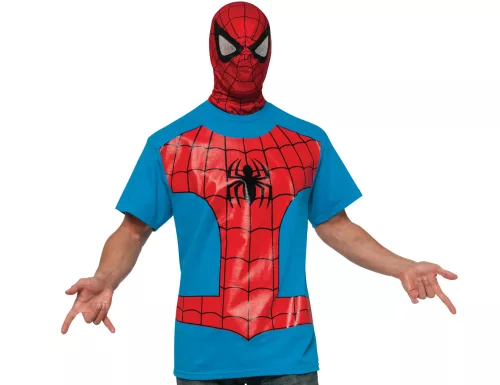 Photo du produit T-shirt avec cagoule Spiderman adulte