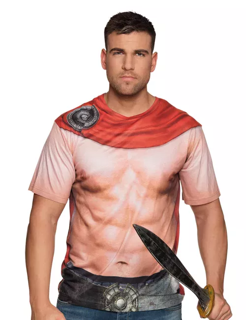 Photo du produit T-shirt gladiateur torse nu adulte