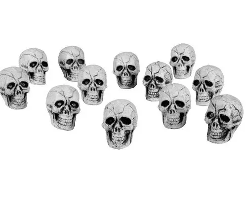 Photo du produit 12 Petites têtes de mort plastique