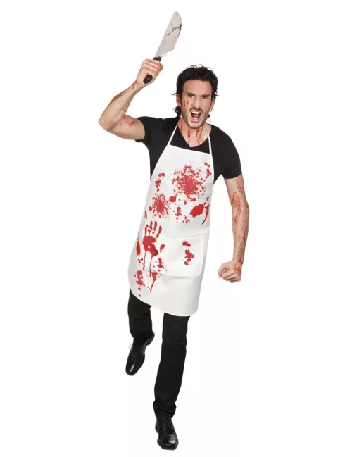 Photo du produit Tablier ensanglanté boucher adulte Halloween