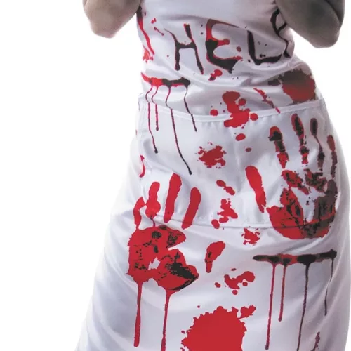 Photo du produit Tablier ensanglanté Help adulte Halloween
