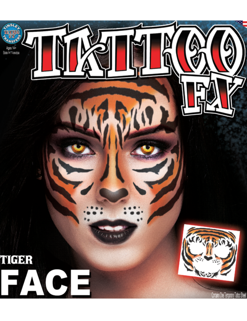 Photo du produit Tatouage ephémere visage tigreadulte
