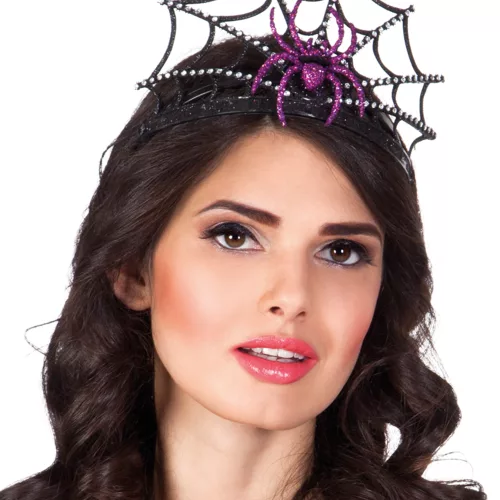 Photo du produit Tiare araignée violette femme Halloween