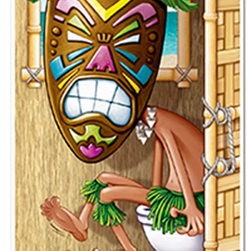 Photo du produit Décoration de porte toilette Hawaï 76,2 cm x 1,52 cm