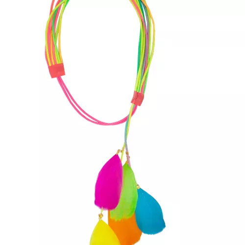 Photo du produit Tour de tête avec plumettes multicolores