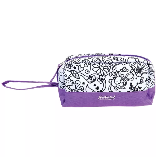 Photo du produit Trousse lavable à colorier violette avec 1 marqueur